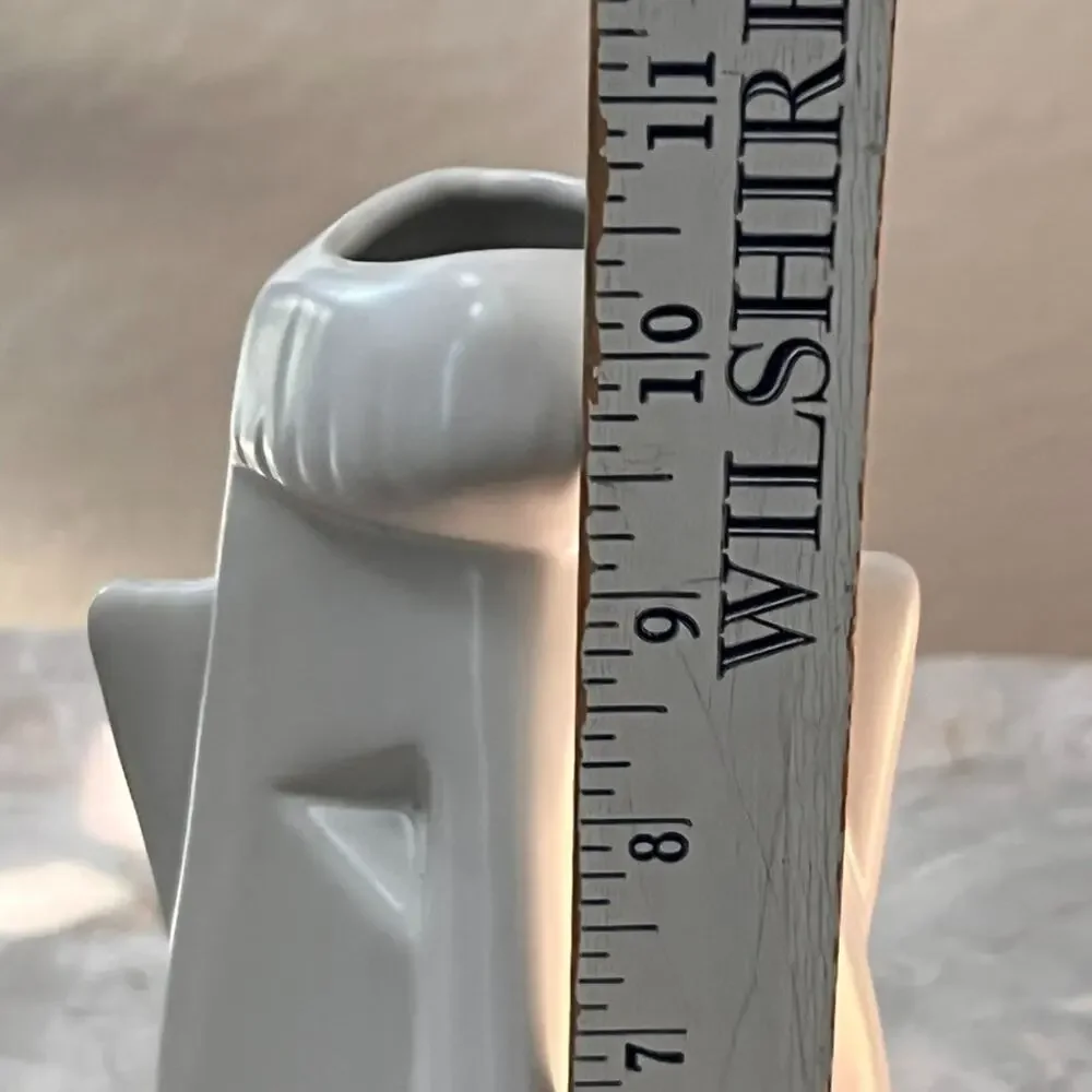 Mikasa Male Ceramic Face Abstract Vase Modern Art Flower Pot 10.5